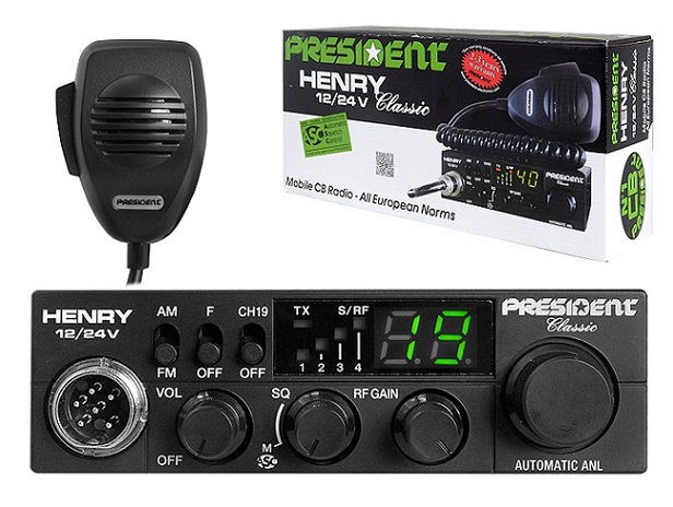 Rádiostanice CB PRESIDENT Henry ASC 12V/24V  MERCEDES