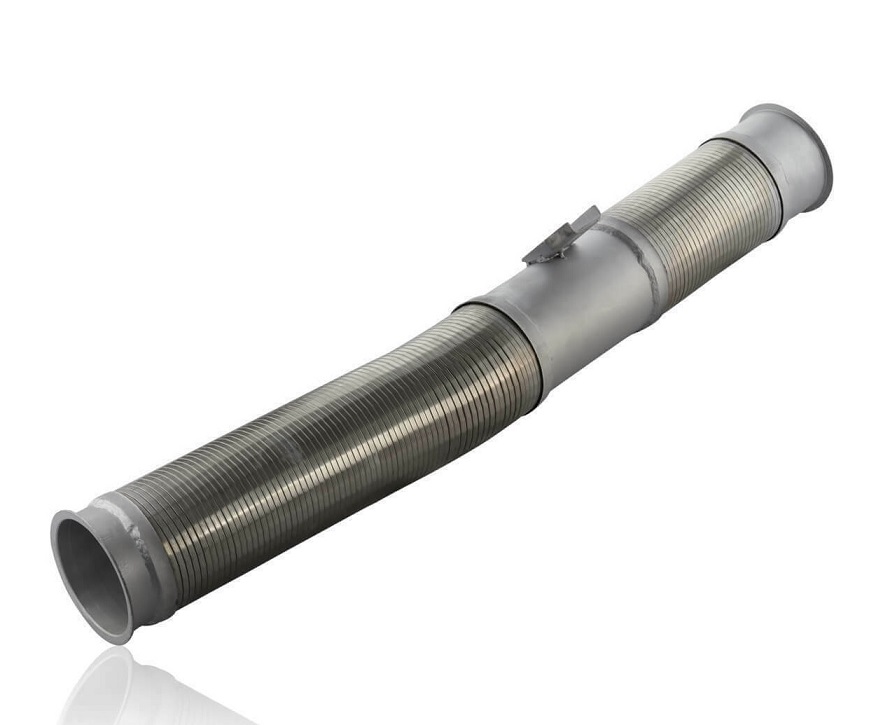 Trubka výfuku s pružným dílem 945mm SCANIA P,G,R,T, 94, 114, 124,114 od 05.1996 do 04.2008