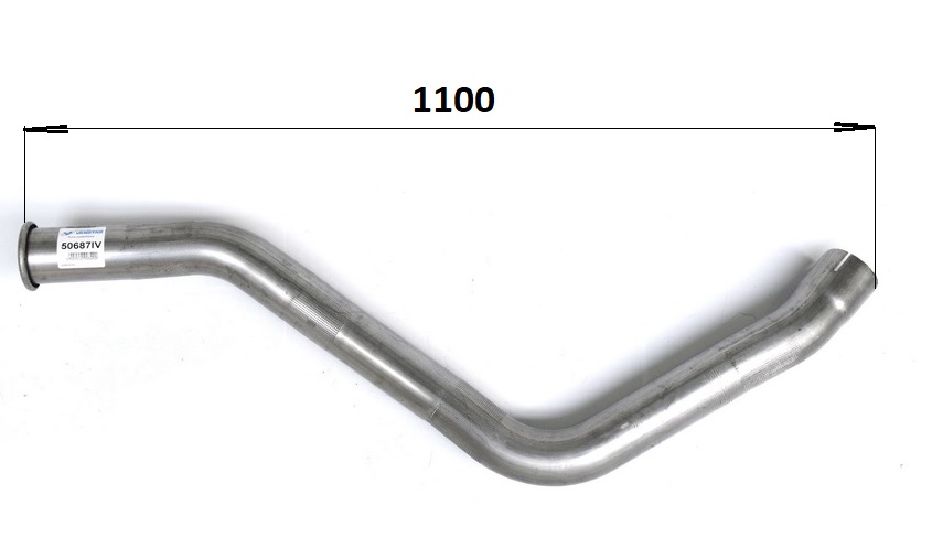 Trubka výfuku koncová 1100mm IVECO E.Cargo I-III 8060.25R.4200LTC-8060.45R.5005 do 09.2015