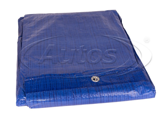 Plachta krycí 4x6m s kovovými oky, 60g/m2, modrá