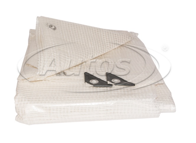 Plachta krycí 6x8m 100g/m2 LENO CRISTAL, průhledná