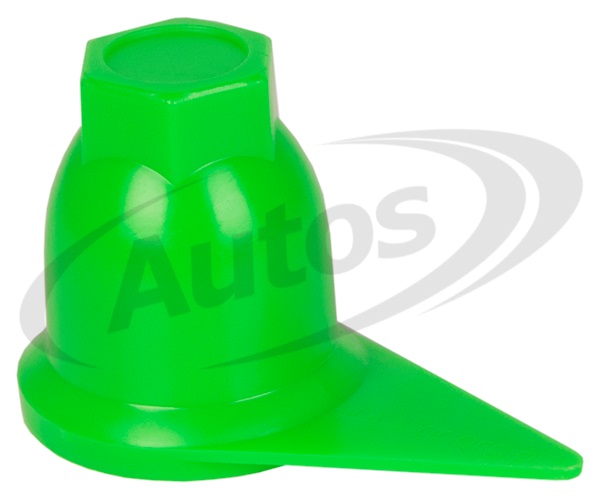 Kryt matice kola 32mm s indikátorem uvolnění - zelený plast