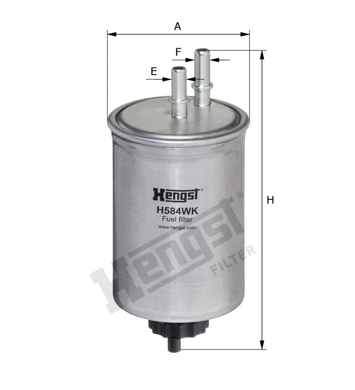 Filtr paliva vstup/výstup 10mm motoru  JCB agro,Stavební stroje