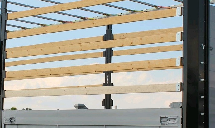 Lišta - deska postranice návěsu dřevěná 120x24x3200mm