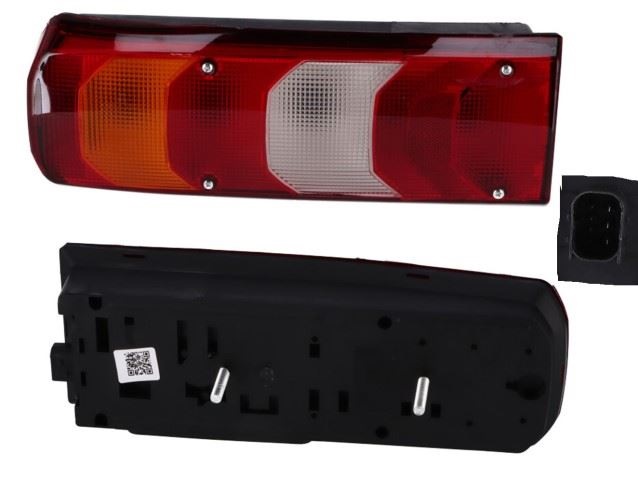 Svítilna zadní s paticí 6-dílná s osvětlením SPZ L MERCEDES Actros MP4 od 07.2011