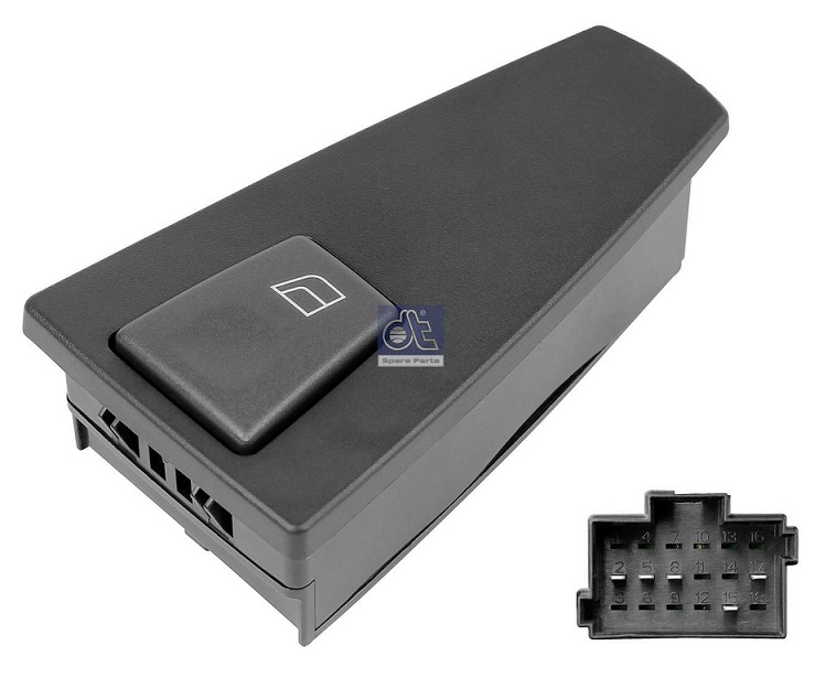 Panel ovládání zvedání okna P VOLVO FH12 do 2005, FM9 do 2005, FM12 do 2005, NH12