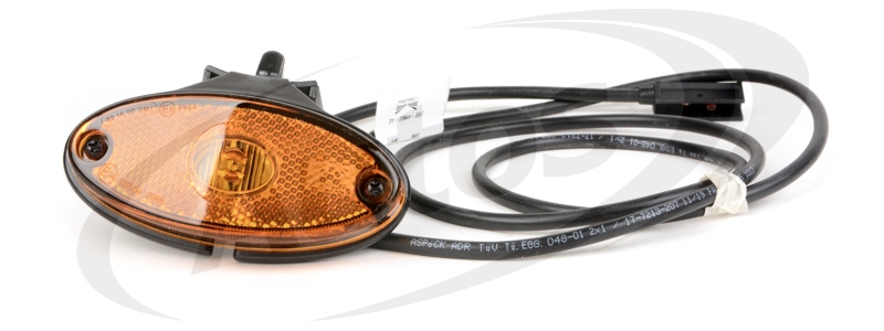 Svítilna poziční oranžová 105x44 FLATPOINT II LED s kabelem 1,5m