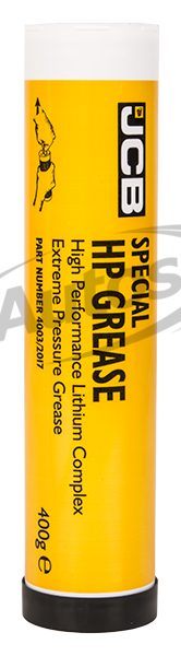 Tuk mazací - vazelína JCB speciál HP Grease modrá, od -20°C do 150°C, 400g