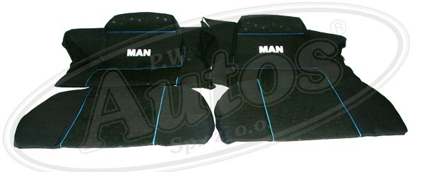 Potah sedadla - sada 1+1 zelený  MAN TGX, TGS