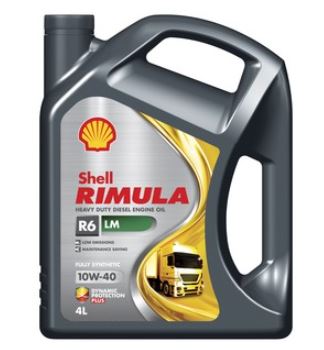 Olej motorový SHELL RIMULA R6 LM 10W-40 LOW SAPS syntetický 4 l, nákladní vozy