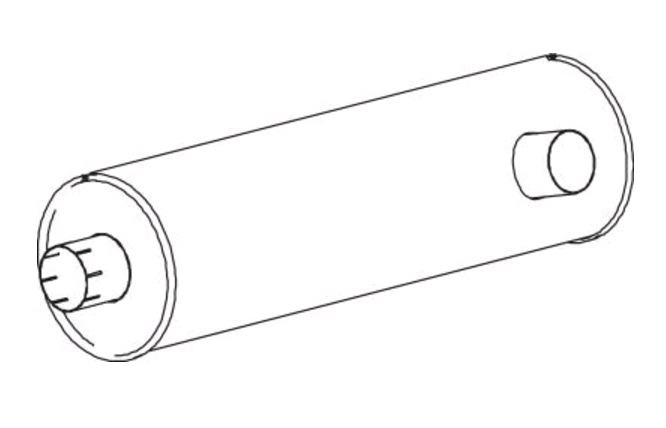 Tlumič výfuku RVI Midlum  04.12D/04.8D/06.18D Euro 3 od 01.2000 do 12.2006