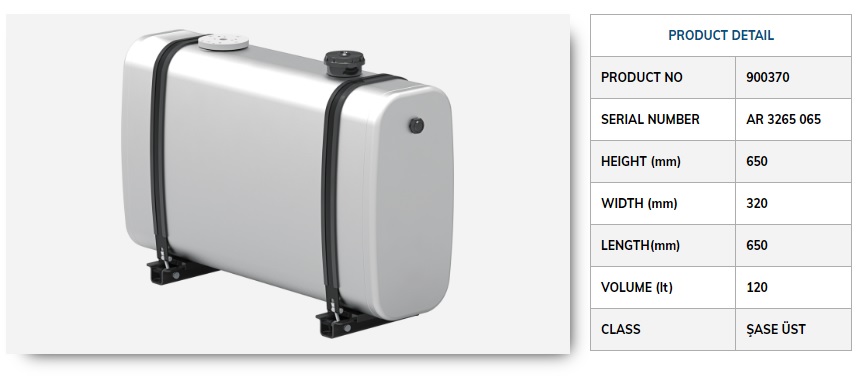 Nádrž oleje hydrauliky 100 l /320x650x600 AL kompletní HYVA