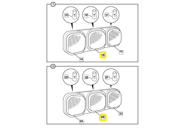 Kryt zadní svítilny směrové L/P JCB 535-95 teleskopický nakladač