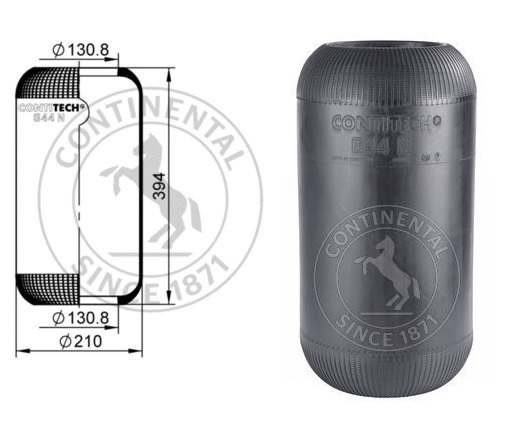 Vlnovec pérování - guma VOLVO, MERCEDES, MAN DAF, RVI IVECO, NEOPLAN, KAESBOHRER