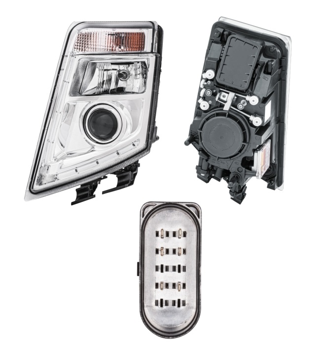 Světlomet hlavní bi-xenon  (D2S/ H7/ LED/ PY21W) L VOLVO FH12, FH16, FM9, FM12 