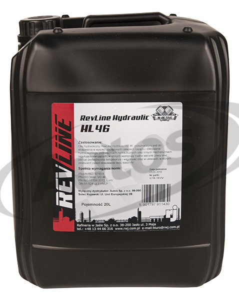 Olej hydraulický REVLINE Hydraulic HL 46, 20 l