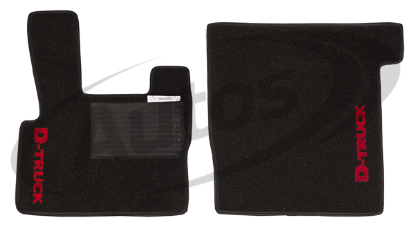 Koberec podlahový textilní červený - sada DAF XF105 automat od r.v.2006