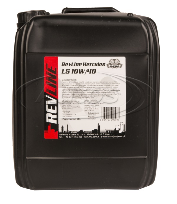 Olej motorový REVLINE HERCULES LS 10W-40, syntetický, 20 l