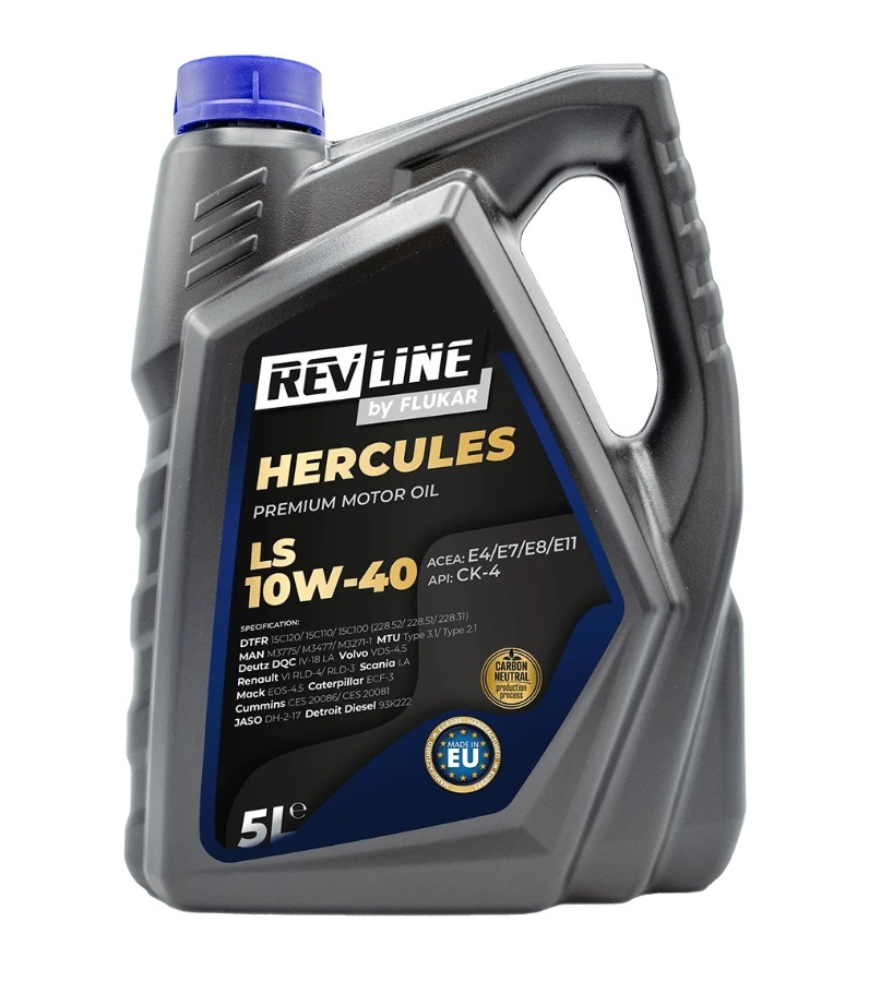 Olej motorový REVLINE HERCULES LS 10W-40 syntetický, 5 l