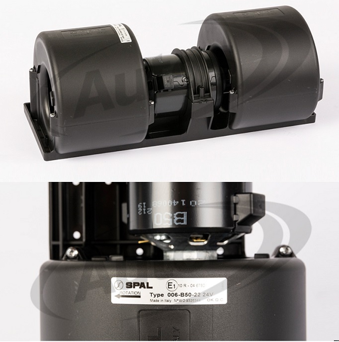 Ventilátor topení kompletní dvojitý 24V MERCEDES Citaro