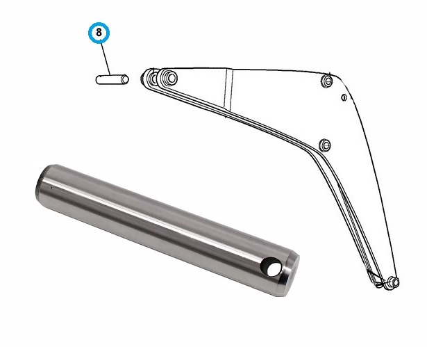 Čep ramene 29,86x174mm minibagru JCB série 801x