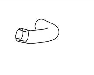 Trubka výfuku - koleno pr.110mm MAN TGA 6x6,TGS D2066 Euro 4