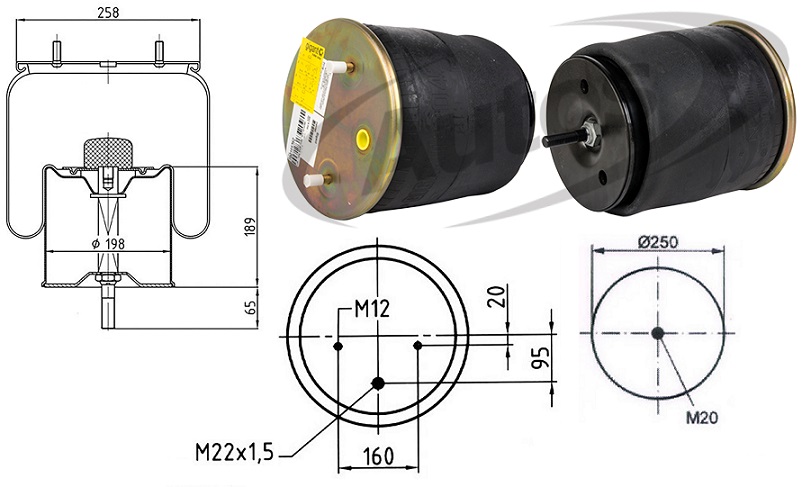 Vlnovec pérování 724N železný zvon GIGANT TKLRM 43 7T FB80