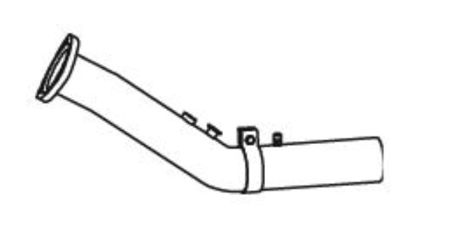 Trubka výfuku přední 620mm MAN TGL, TGM Euro 5 D0834LFL40-D0836LFL75 od 04.2005