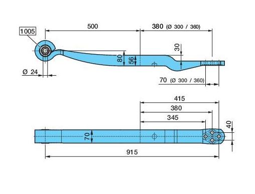 Pero listové 575/365 1list BPW, SCHMITZ