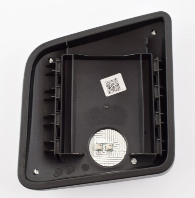 Sklo širokoúhlého zrcadla 24V R300 204x236x51 L MERCEDES Actros MP4