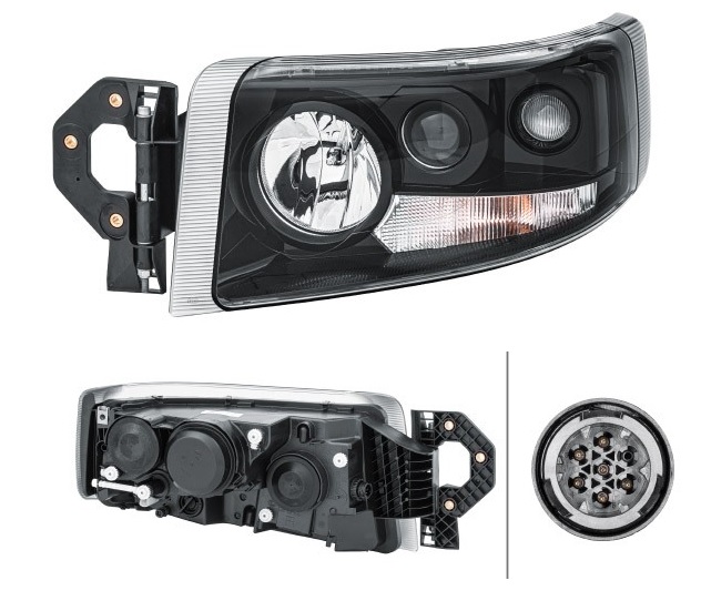 Světlomet hlavní (H7/H1/H3,PY21W,W5W) L RVI Premium od 1996, Premium 2 od 10.2005