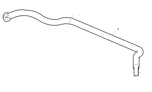 Tyč stabilizátoru PN VOLVO B12B/B12M/B13R