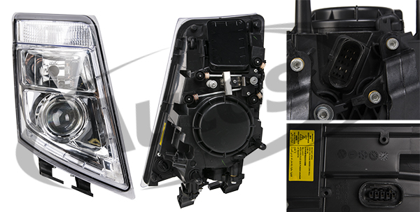 Světlomet hlavní xenon P VOLVO FH12, FH16, FM9, FM12 2008->	