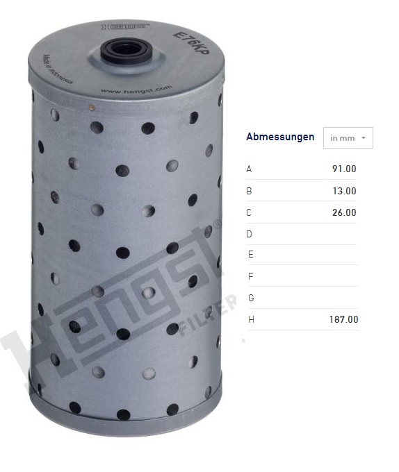 Filtr paliva FIAT, HITACHI, NEW HOLLAND, IVECO P//PA-Haubenfahrzeuge, ASTRA