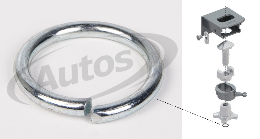 Kroužek pojistný čepu zámku kontejneru JOST R436 VAK/ R 336 VA/ FB89-06 VAV