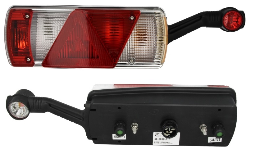 Svítilna zadní ECOPOINT II KOGEL P s trojúhelníkem a poziční svítilnou