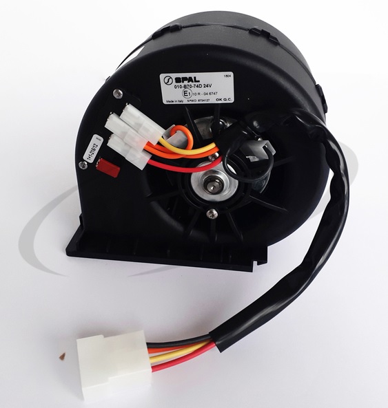 Motorek topení 24V s 3 stupňovou regulací / 133,5x127x140,2/