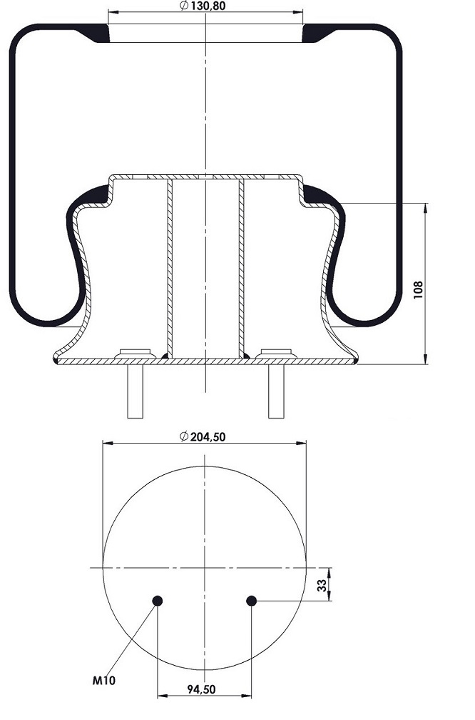 Vlnovec pérování kompletní 6621 N P01 VOLVO B7L/ B7LDD/ B9S/ B9TL
