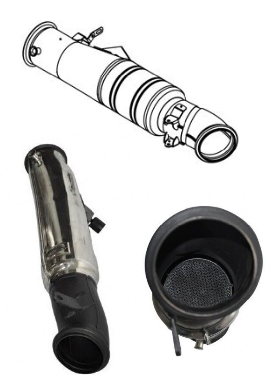 Trubka výfuku - směšovač AdBlue 750x165x215 MAN TGA, TGX, TGS