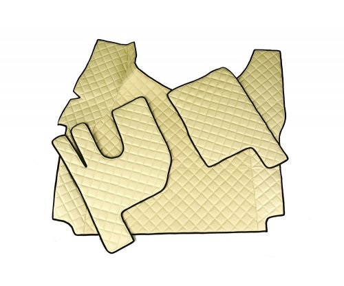 Potah sedadla  - sada 1+1 ECO - krémový prošívaný RVI GAMA T automat od 2014