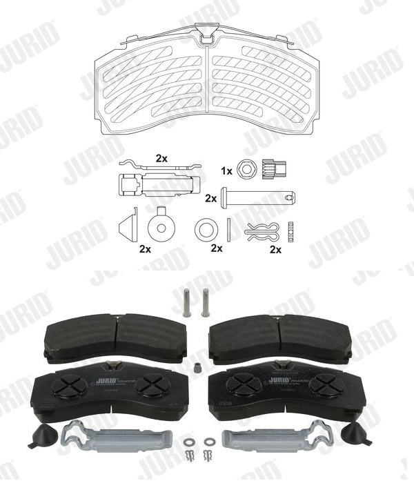 Deska brzdová 29246 Ferodo 244x111x30 PN KNORR SM7 MERCEDES Actros MP3/MP4
