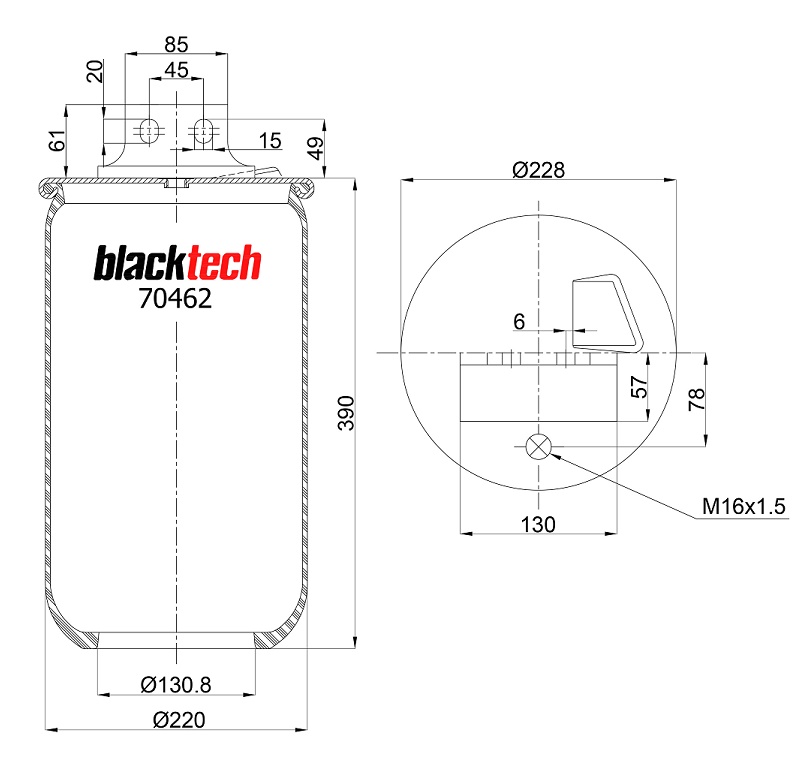 Vlnovec pérování - bez zvonu PN L IVECO Stralis