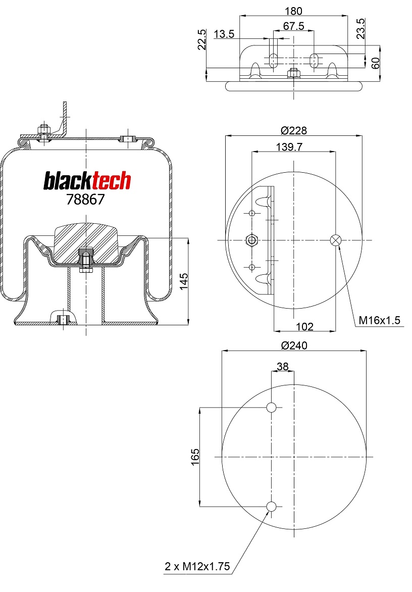 Vlnovec pérování kompletní - železný zvon IVECO Cargo