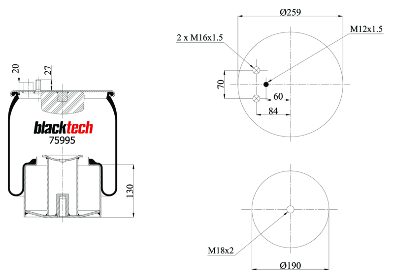 Vlnovec pérování RML75995C7,2 vývody MAN TGA, TGS, TGX