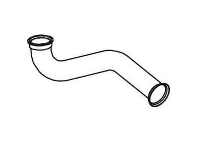 Trubka výfuku přední DAF LF45 - FA 45.220 Euro 4/5