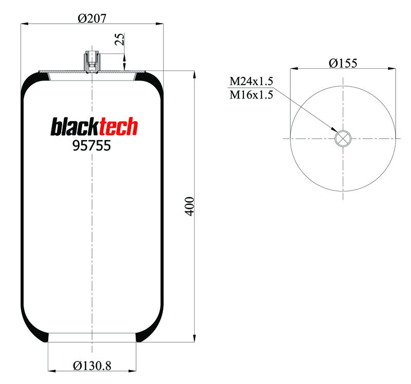 Vlnovec pérování - bez zvonu PN MERCEDES Travego, Tourismo