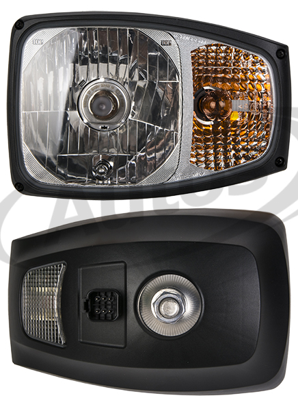 Světlomet hlavní L 225x150mm se svítilnou směrovou a pozičním světlem ,zadní úchyt 