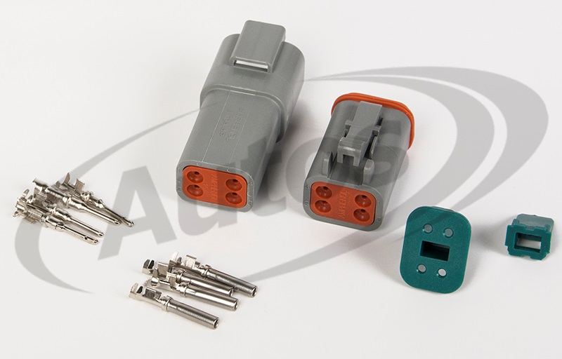 Zásuvka elektrická 4pin typ DEUTSCH JCB