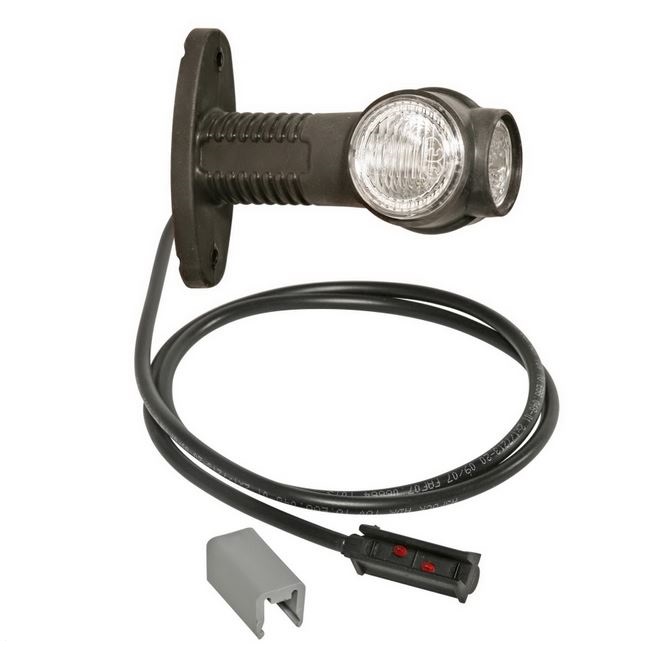 Svítilna poziční - tykadlo L/P SUPERPOINT III  12V/24V LED č/b/o, P&R konektor, kabel 1,25