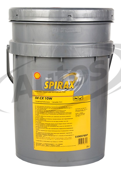Olej převodový SHELL SPIRAX S4 CX 10W, stavební stroje, 20l